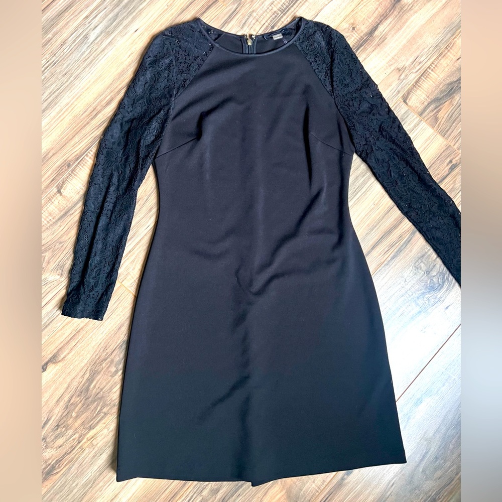 Tommy Hilfiger Black Lace Size 6 Sheath Dress